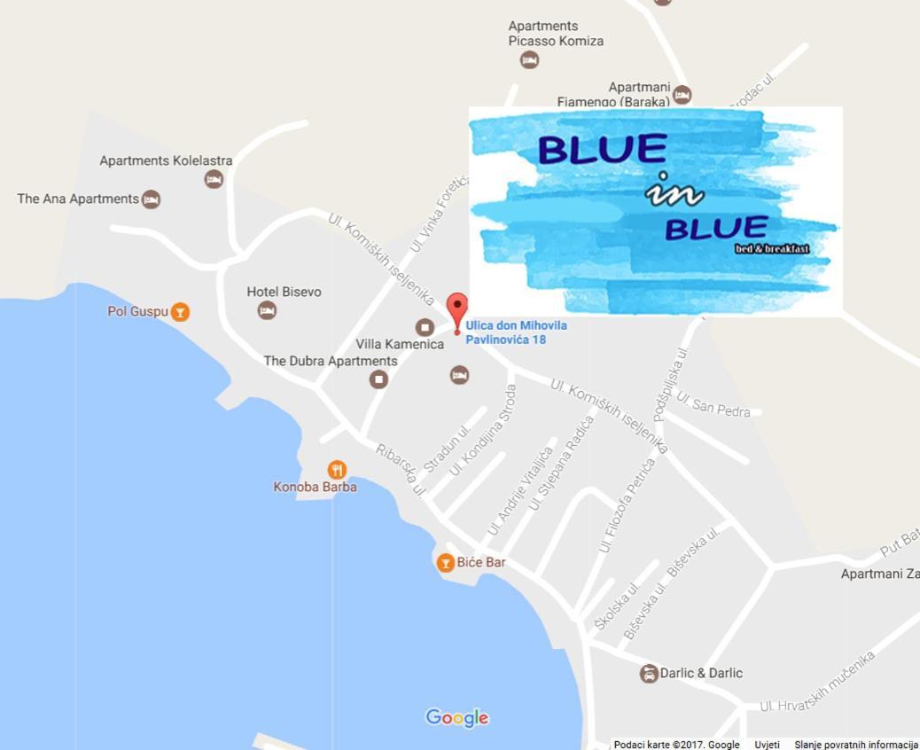 Bed And Breakfast Blue In Blue Komiža Eksteriør bilde